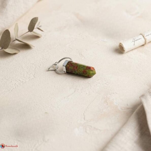 Unakite Double Terminated Pendant