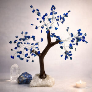 Lapis Lazuli Tree 150 Beads Rough Stone Base