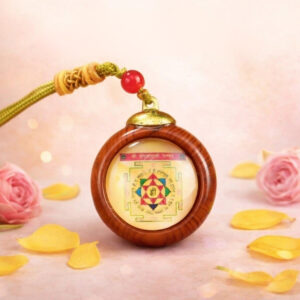 Baglamukhi Maha Wooden base Yantra Kavach
