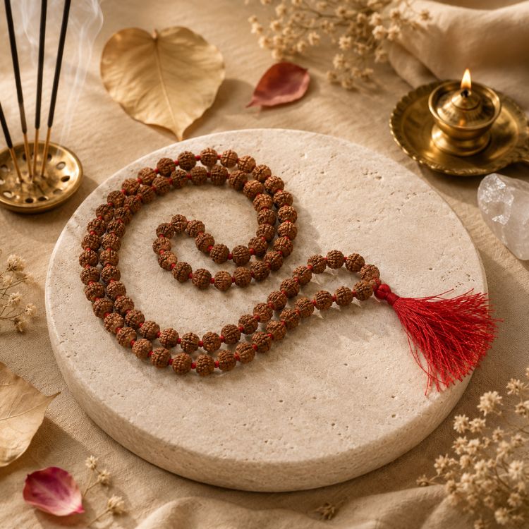 9 Mukhi Rudraksha Mala/Nine Face Rudraksha Mala with Certificate