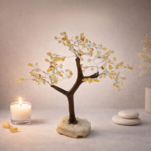 Citrine Tree 150 Beads Rough Stone Base