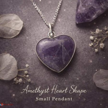 Amethyst Heart Shape Small Pendant