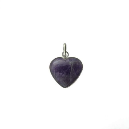 Amethyst Heart Shape Small Pendant