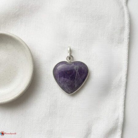 Amethyst Heart Shape Small Pendant