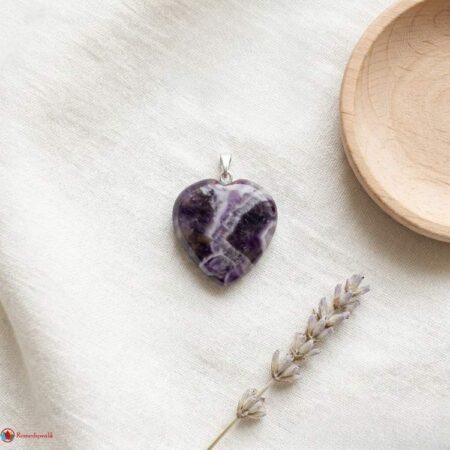 Amethyst Heart Shape Small Pendant