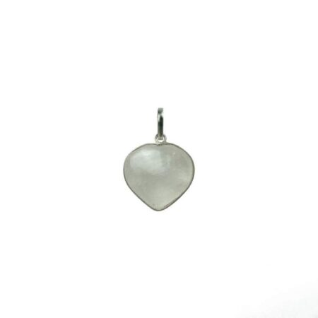 Clear Quartz Heart Shape Small Pendant