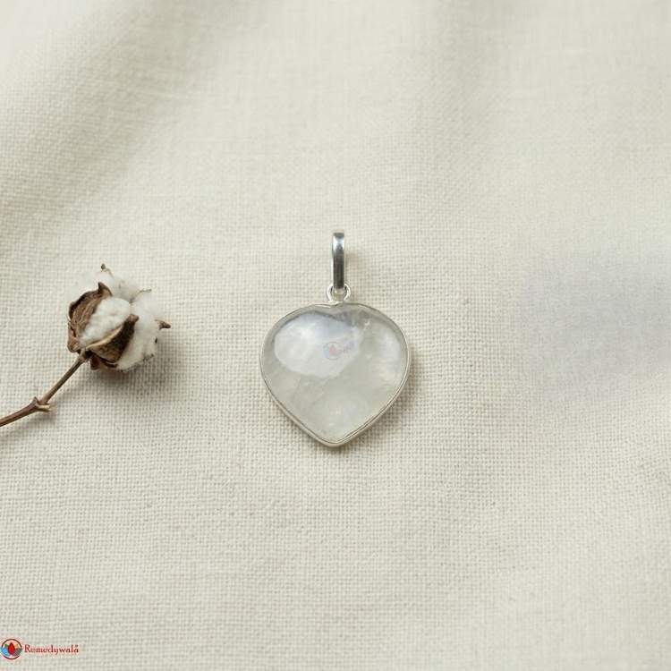 Clear Quartz Heart Shape Small Pendant
