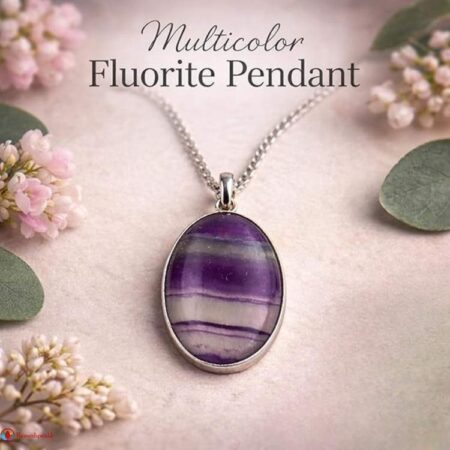 Multicolor Fluorite Pendant
