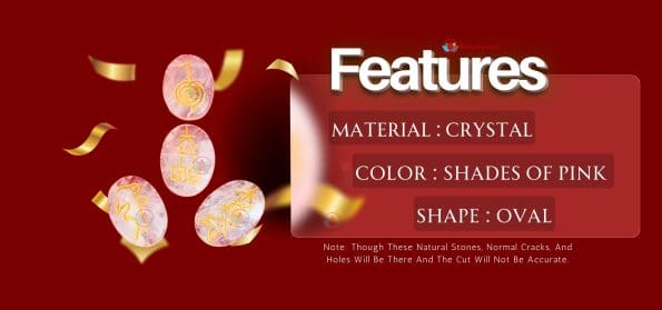 Rose Quartz Coin with Usui Reiki Symbols
