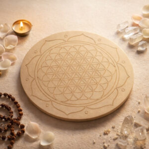 Flower Of Life Grid Plate (12 Inch Approx)