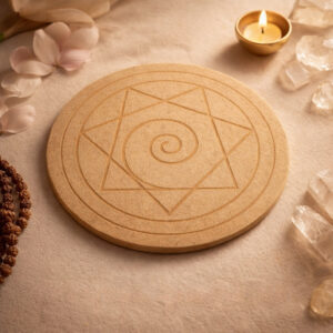 PHI Symbol Crystal Grid Plate (10 Inch Approx)