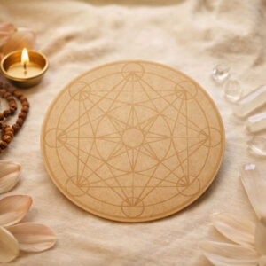 Sacred Geometry Metatron’s Crystal Grid Plate (10 Inch Approx)