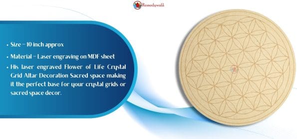 Flower of Life Plate (10 Inch Approx)
