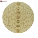 Flower Of Life Chakras Plate (12 Inch)