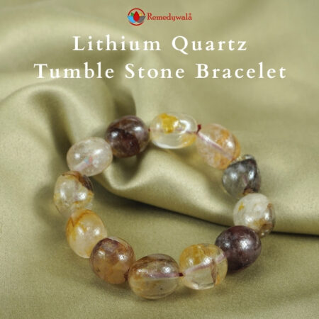 Lithium Quartz Tumble Stone Bracelet