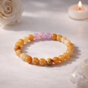 Rose Quartz & Yellow Aventurine Bracelet