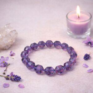 Amethyst Bi Cone Bracelet