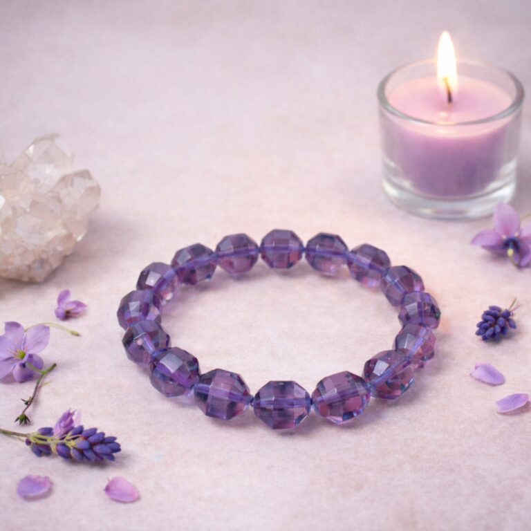 Amethyst Bi Cone Bracelet