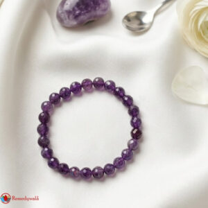 Amethyst Diamond Cut Bracelet