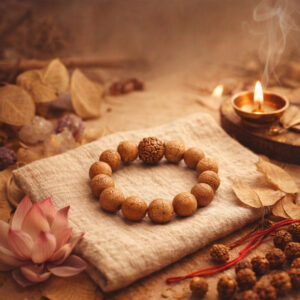 5 Mukhi Rudraksha & Bodhi Bead Bracelet