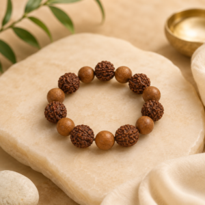 Bodhi Bead and Rudraksha Bracelet
