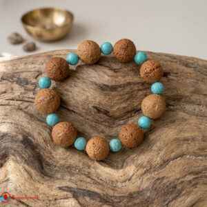 Turquoise & Bodhi Bead Bracelet