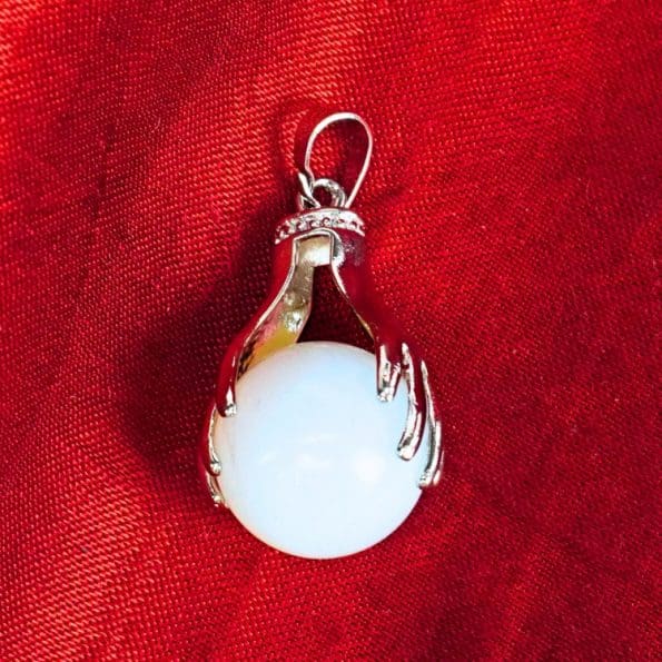 Opalite Holding Hand Pendant