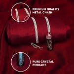 Garnet Pencil Pendant