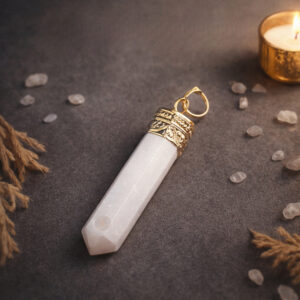 Selenite Pencil Pendant
