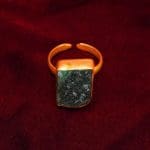 Green Jade Rough Stone Ring