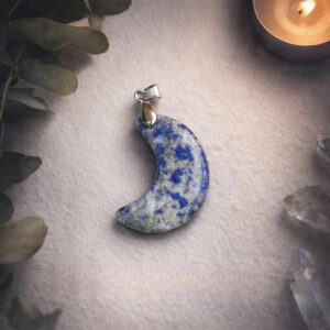 Sodalite Half Moon Pendant