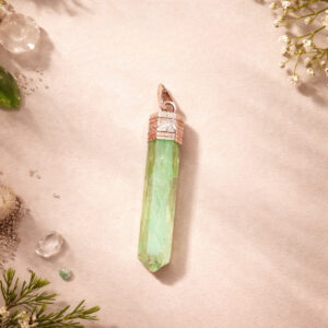 Green Fluorite Pencil Pendant
