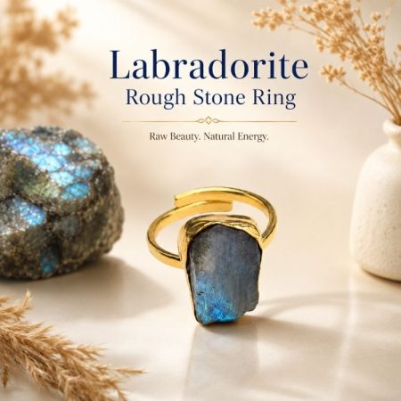 Labradorite Rough Stone Ring