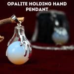 Opalite Holding Hand Pendant