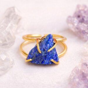 Lapis Lazuli Raw Stone Ring