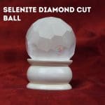 Selenite Diamond Cut Sphere Ball