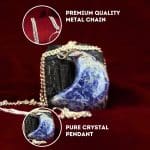 Sodalite Half Moon Pendant