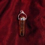 Multicolor Fluorite Double Terminated Pendant