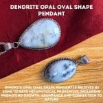 Dendrite Opal Oval Shape Pendant