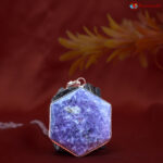 Amethyst David Star Shape Frame Pendant