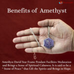 Amethyst David Star Shape Frame Pendant