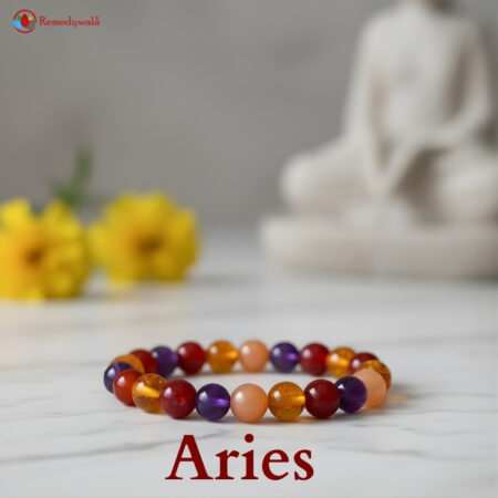 Aries Zodiac Crystal Bracelet