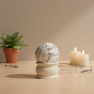 White Howlite Sphere Ball