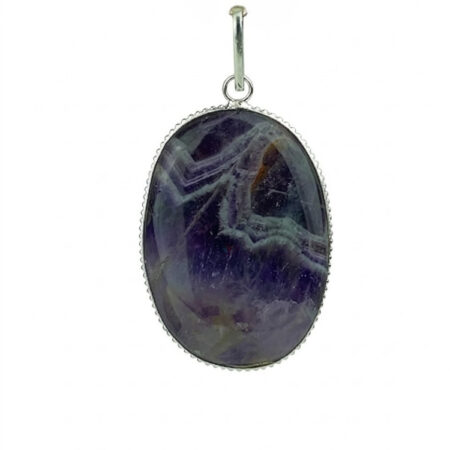 Amethyst Oval Shape Frame Pendant