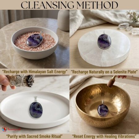 Amethyst Oval Shape Frame Pendant