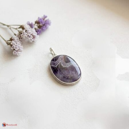 Amethyst Oval Shape Frame Pendant