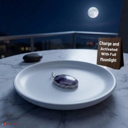 Amethyst Oval Shape Frame Pendant