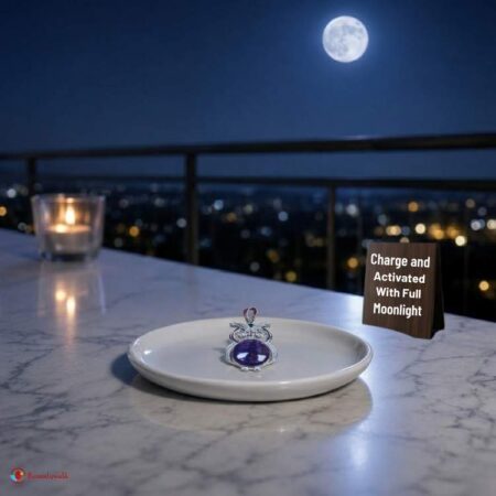 Amethyst Owl Pendant