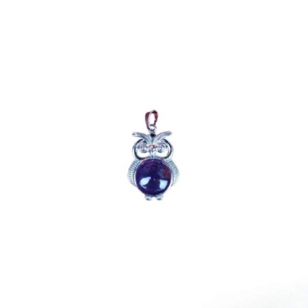 Amethyst Owl Pendant
