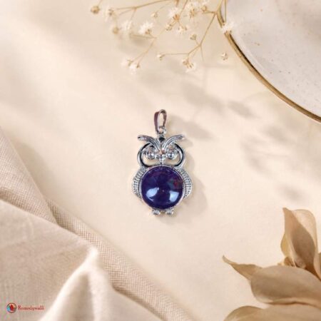 Amethyst Owl Pendant